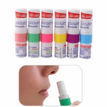 1PCS Tailandas Mėtų Cilindrų Nosies Inhaliatorių Atnaujinti Smegenų Kovos su Užgulta Rinitas, Nosies Aspirator Išgydyti Nosies Nuovargis