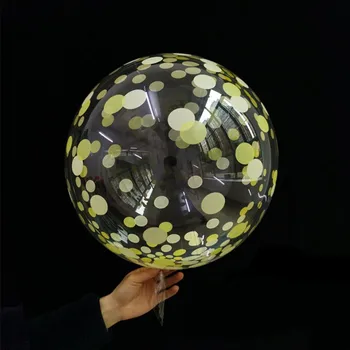 5vnt 18inch Skaidrus Bobo Burbulas Balionai Multi Konfeti Balionas Vestuvių, Gimtadienio Dekoracijas, Oro Baloons Gaubliai