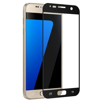 9H Visiškai Padengti Grūdinto Stiklo Samsung Galaxy S6 5 4 3 j3 skyrius 5 7 2016 A8 2018 Aprėptis Screen Protector, Grūdinto Stiklo Plėvelės