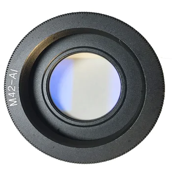 Foleto M42 objektyvo Adapterio Žiedas M42-AI Stiklo M42 objektyvo su Nikon Mount su Begalybės Židinio Stiklas DSLR Fotoaparatas d3100 d3300 d7100