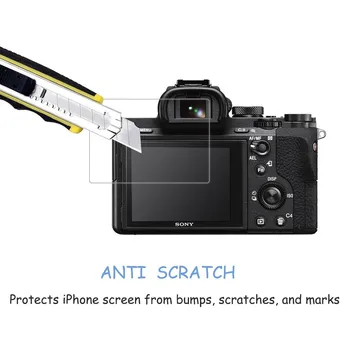 0,3 mm 2.5 D 9H Aišku, Grūdintas Stiklas Screen Protector Sony Alpha A9 / A7 / II A7M2 A7M3 / A7 Mark III Digital Camera LCD Filmas