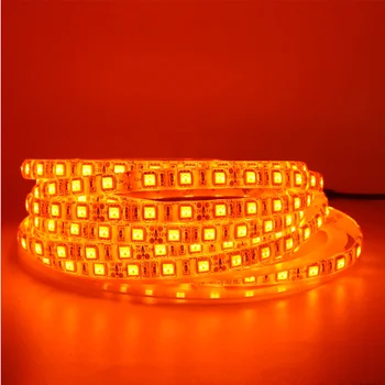 0,5 m - 5m LED Juosta Oranžinė 600nm Tiesa Oranžinės spalvos led juostelės šviesos 5050 SMD 3528 Lanksti led juosta, virvė, žibintai 12V IP67 atsparus vandeniui