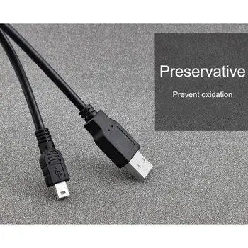 0,8 m, Mini USB Laidas, Mini USB į Mini USB Kabelis 5 Pin B MP3 MP4 Grotuvas vaizdo Kamera