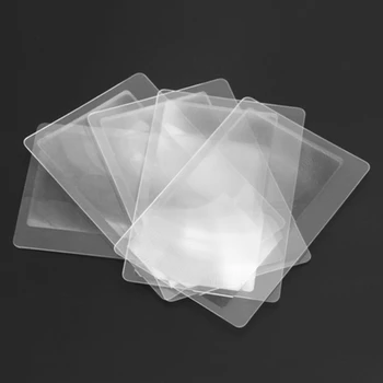 1/10VNT 3 X didinamasis stiklas Didinimo Didinamąjį Frenelio LĘŠIO Kišenėje Kreditinės Kortelės Dydžio Skaidrūs didinamojo stiklo лупа увеличил