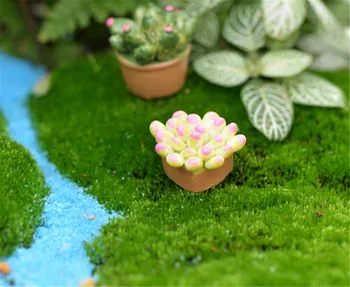 1:12 Miniatiūriniai Lėlių Žalia Mini Medis Vazoninių Ekologiškų Augalų Puodą Doll House Baldai, Namų Dekoro Modeliavimas Vazoninių Augalų