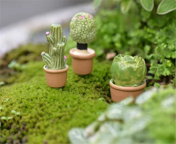 1:12 Miniatiūriniai Lėlių Žalia Mini Medis Vazoninių Ekologiškų Augalų Puodą Doll House Baldai, Namų Dekoro Modeliavimas Vazoninių Augalų