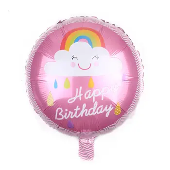 1/2/5vnt 18 colių animacinių filmų vienaragis aliuminio folija kamuolys širdies formos ponis vaivorykštė balionai vaiko gimtadienio dekoravimas kamuolys