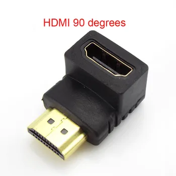 1/2/5vnt Vyrų ir Moterų HDMI suderinamus Adapteris 90 Laipsnių 270 Laipsnių Kampu HDMI suderinamus Kabelio ilgintuvas Konverteris HDTV