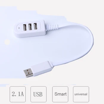 1.2 M USB kabelis, Įkroviklis Pratęsimo Linija Hub Daugiau nei Splitter Naujas Stilius 3 USB HUB Įkrovimo Kabelis spartusis įkrovimas USB prailginimo