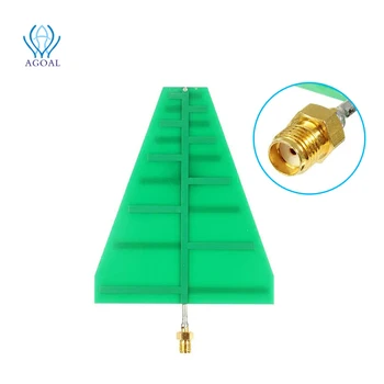 1.35 GHz-9.5 GHz 15W 5-6dB UWB Itin Plačios Log Periodinė Antena Perdavimo Antenos 8x10cm