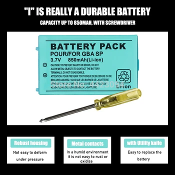 1-5vnt), 3,7 v 850mAh Įkraunama Ličio-jonų Baterija + Įrankio Pack Rinkinys, skirtas 