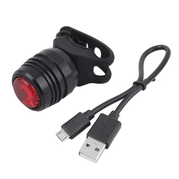 1 Komplektas USB Įkrovimo 3-Mode Dviratį Dviračiu Uodega Galinis Įspėjamasis Raudonos Šviesos Lempa Su USB Laidu Naujausias