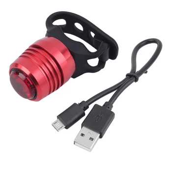 1 Komplektas USB Įkrovimo 3-Mode Dviratį Dviračiu Uodega Galinis Įspėjamasis Raudonos Šviesos Lempa Su USB Laidu Naujausias