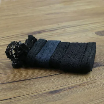 1 metrų baudos juoda medvilnės nėriniai siuvimo namų reikmenys priemonės 