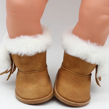 1 Pora BJD Pliušinis Žiemos Sniego Batai 43cm Baby Lėlės Kaip 18 Colių Mergina Lėlės Mini Batai Kalėdų Dovanų Žaislų Kojinės
