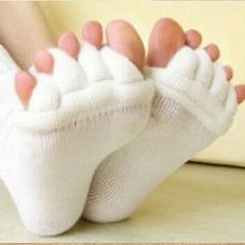 1 pora Vyrų, moterų Penkis Pirštus Kojų Suspaudimas Gydymo Kojinės Miega Sveikatos Pėdų Priežiūros Masažas Kojų Kojinės