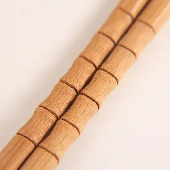 1 Poras Bambuko Ekologinių Lazdelės Rankų Darbo Medžio Pjaustyti Lazdos Korėjiečių Virtuvės Reikmenys Daugkartinio Naudojimo Suaugusiųjų Valgymo Indai, Stalo Įrankiai