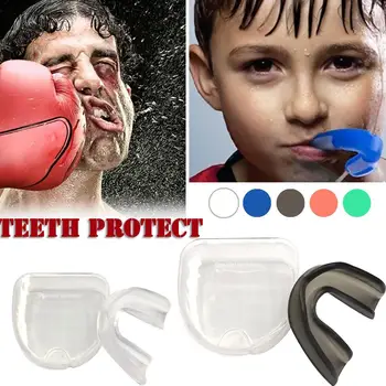 1 Set Mouthguard Burnos Apsaugą Dantų Apsaugoti Bokso, Futbolo, Krepšinio, Karate, Muay Thai Saugos