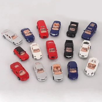 1 Vnt 4D Plastiko Surinkti Automobilių mastelio 1:87 Moderni Kolekcija Puzzle Montavimas Žaislai Vaikams