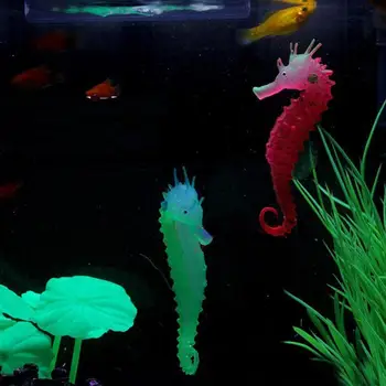 1 Vnt Dirbtinis Aštuonkojai šviesos hipokampo Akvariumo Žuvų Bakas Kraštovaizdžio Dekoro Žėrintis Poveikis Gyvūnų, Augalų, Vandens Ornamentu