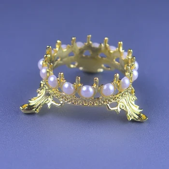 1 vnt Grožio Akrilo Crystal Crown Dizainas, Nagų Dailės Teptukas Turėtojas Stendas Poilsio Įrankiai 5vnt UV Gelio Teptuku Pen Priedai