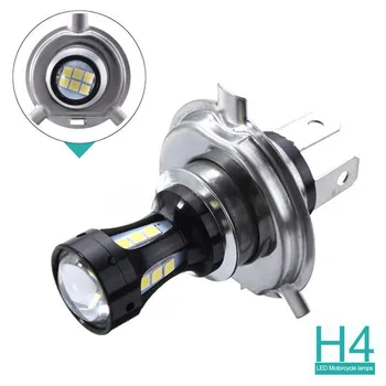 1 vnt H4 18W 6500K LED Šviesos Super Ryškios Baltos Galvos Automobilių Šviesos Lempos Lemputė 67.4 x 47.3 mm