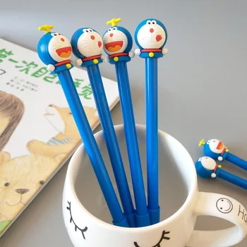 1 vnt kūrybos mielas animacinių filmų taisome katė neutralus pen Doraemon mokinių juoda rašikliai