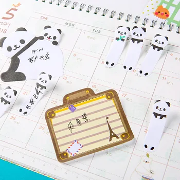 1 vnt Lytwtw Gražių Gyvūnų Katė Panda Bokštas Sticky Notes Memo Pad Popierius, mokyklinės prekės, Planuotojas Lipdukai, Kanceliarinės prekės