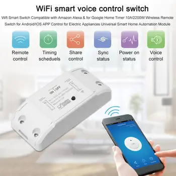 1 Vnt Smart Switch Module Tuya Smart Gyvenimo APP WiFi Balso Relė Reguliatorius Laikmačio Modulis Darbui Su 