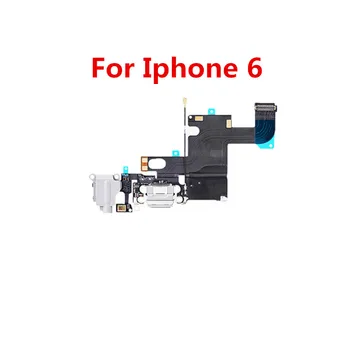 1 VNT Įkrovimo lizdas USB Doko Jungtis, Flex iPhone 5 5S SE 6 6S 7 8 Plius Ausinių Audio jungtis Mikrofonas Flex kabelis