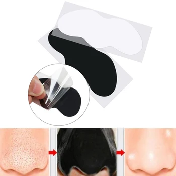 10 20 50pcs Nosies Blackhead Valiklis Kaukė Porų Švaresnis Spuogų Gydymas Kaukė Giliai Nosies Porų Cleasing Juostelėmis Juoda Galva Šalinimo Įrankis