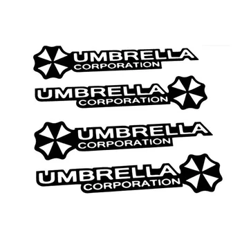10*2CM UMBRELLA KORPORACIJOS Umbrella Umbrella rutulio formos rankena Tigras Animacinių filmų Zombie Kontrolės Automobilio Lipdukas, Decal Lipdukais Abėcėlė CT-459