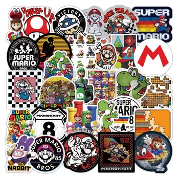 10/30/50Pcs Pack Anime Super Mario Žaidimas Lipdukai Vandeniui atsparus Lagaminas, Nešiojamas Gitara Riedlentė Žaislas Vaikams, Cartoon Lipdukai Lipdukas