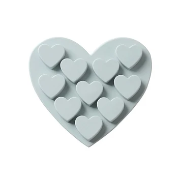 10 Skylių 3D Mažos Meilės Širdis Silikono Tortas Pelėsių 