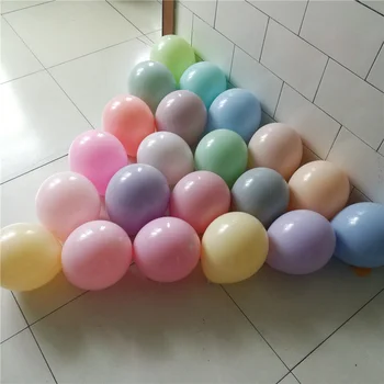 10 vnt 5 inchs 10 inchs 12 inchs Macarons Spalvos Pasteliniai Balionai Latekso Turas Helio Baloons Už Gimtadienio