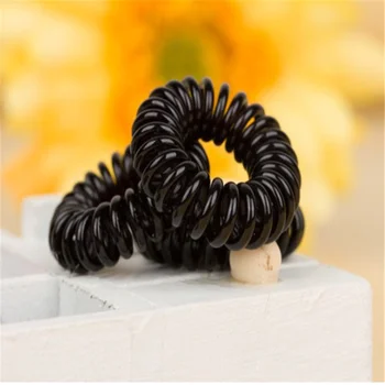 10 Vnt geriausia pardavimo vidutinės juoda telefono linija Hairband spalvų mados plaukų virvę šukuosena Yiwu papuošalai