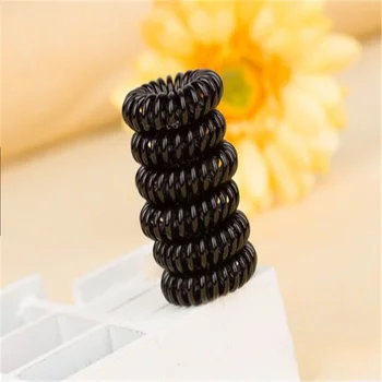 10 Vnt geriausia pardavimo vidutinės juoda telefono linija Hairband spalvų mados plaukų virvę šukuosena Yiwu papuošalai