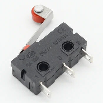 10 Vnt. Mini Micro Limit Switch Roller Svirties petys SPDT momentinio veikimo DAUG
