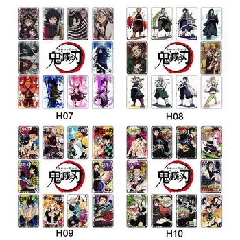 10 Vnt./set Demon Slayer Kimetsu Nr. Yaiba Anime Kortelės Lipdukas Pack 