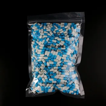 1000Pcs Mėlyna spalva-baltas, Tuščias, Kietos Želatinos Kapsulės Dydžio Medicina, Tabletes, Kapsulės, Vitaminai Asmens Sveikatos Priežiūros Tabletes Atvejais, Šakotuvai