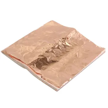 100vnt 14x14cm Meno Amatų Popieriaus Imitacija Aukso Skiedra Vario Lapas Lapų Lakštai, Folijos, Popieriaus Gilding 