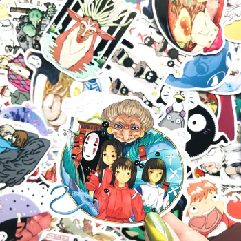 100vnt Mielas vsco Hayao Miyazaki Atkakli Toli Anime Lipdukai Namų Sienos Lagaminą Grafiti Lipdukas nešiojamas Vaikams, Žaislai
