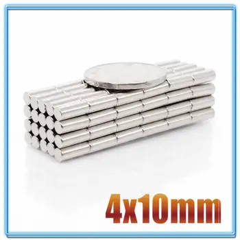 100vnt Mini Mažas N35 Apvalus Magnetas, 4x1 4x1.5 4x2 4x3 4x10 mm Neodimio Magnetas Nuolatinis NdFeB Super Stiprūs, Galingi Magnetai 4*2