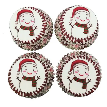 100vnt/Set Mažas Mini cupcake liner kepimo taurės popierinių keksiukų atvejais Tortas Puodelio kiaušinių tortai dėklas torto formos Kalėdų dekoravimo įrankiai