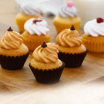100vnt/Set Mažas Mini cupcake liner kepimo taurės popierinių keksiukų atvejais Tortas Puodelio kiaušinių tortai dėklas torto formos Kalėdų dekoravimo įrankiai