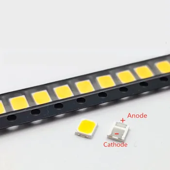100vnt SMD LED 2835 Balta Chip 0,5 W 3V 6 V 9V 18V 50-55LM Itin Šviesus Paviršinio montavimo LED Šviesos Diodų Lempos