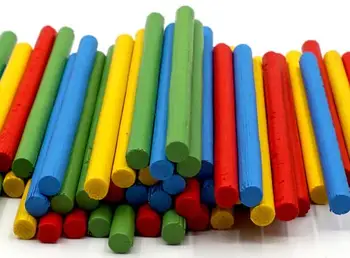 100vnt Spalvinga Bambuko Skaičiavimo Lazdelės Matematikos Montessori Mokymo priemonių Skaičiavimo Lazdele, Vaikų Ikimokyklinio Matematikos Mokymosi Žaislas GYH