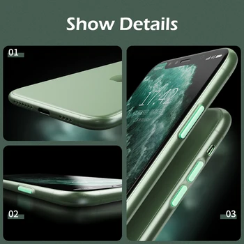 100WD Matinis Telefono dėklas Skirtas iPhone 11 12 Pro Max Prabanga Kontrasto Spalvų Apsauginiai Atveju iPhone XS X Max XR 7 8 Plus SE 2020 m.