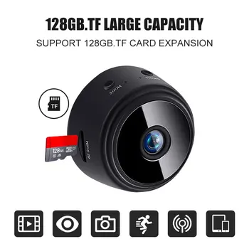 1080P A9 Mini Kamera, Wifi Bevielis Veiksmų Smart Home Security Camera P2P Mikro Kamera, Vaizdo magnetofoną, Nuotolinio Stebėti Telefono App