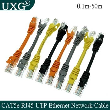 10cm, 30 cm 50cm CAT5e Ethernet UTP Tinklo Vyrų Vyrų Kabelis Gigabit Patch Cord RJ45 Vytos Poros GigE Lan Trumpas Kabelis 1m 2m 30m